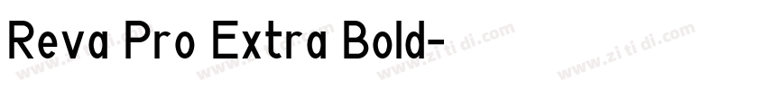 Reva Pro Extra Bold字体转换